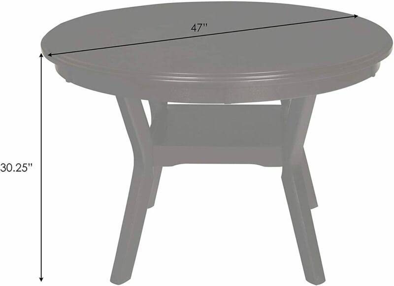 GIA Gray Round 5-Piece Dining Set from New Classic