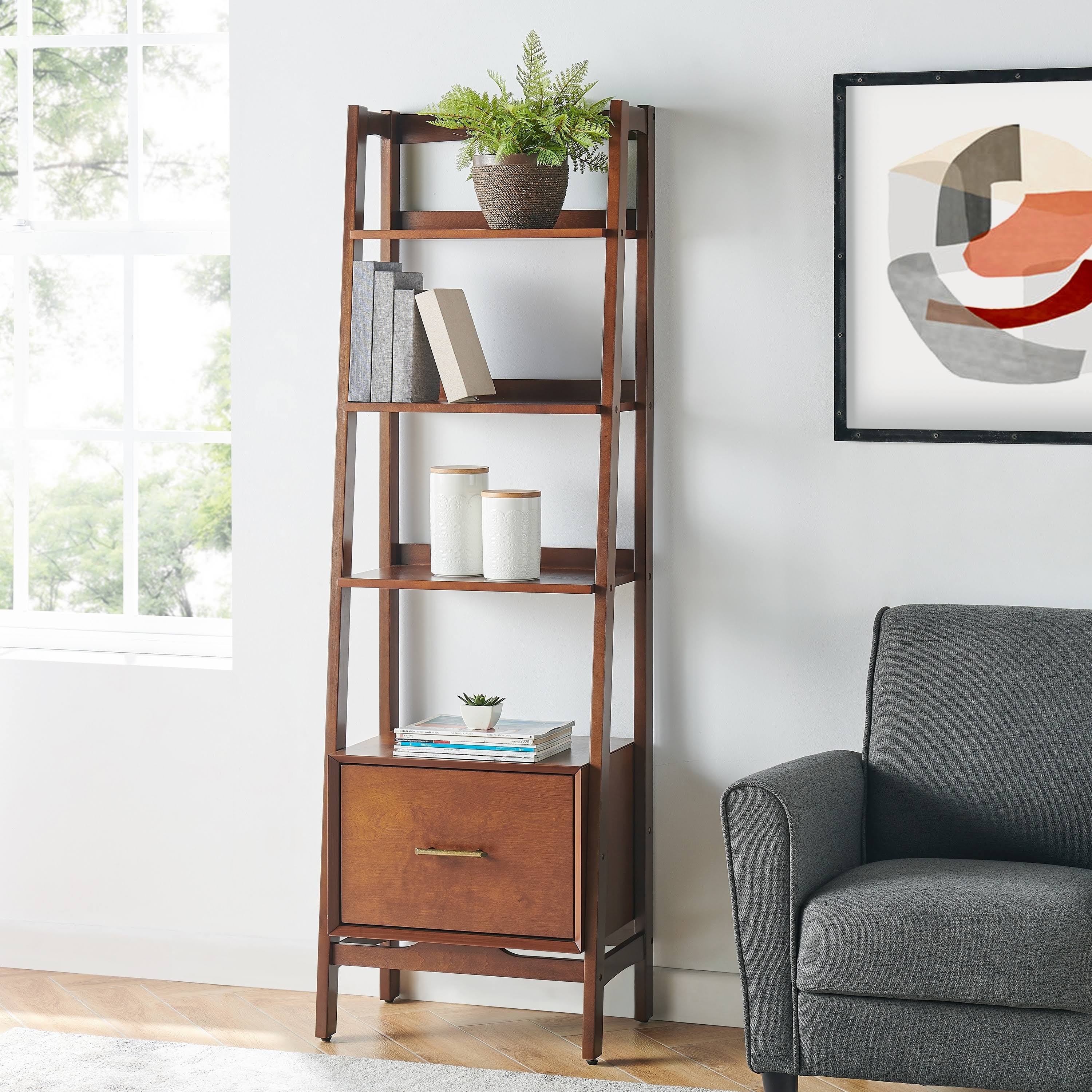 Crosley Landon Small Etagere - Mahogany