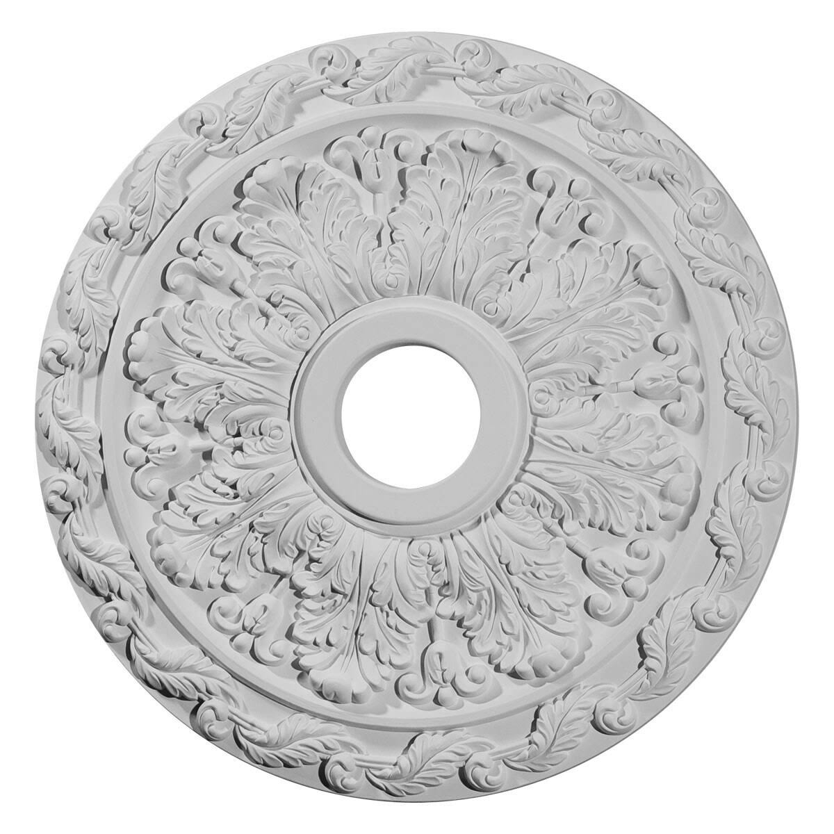 Spring Leaf Ceiling Medallion Ekena Millwork Finish: Copper Penny