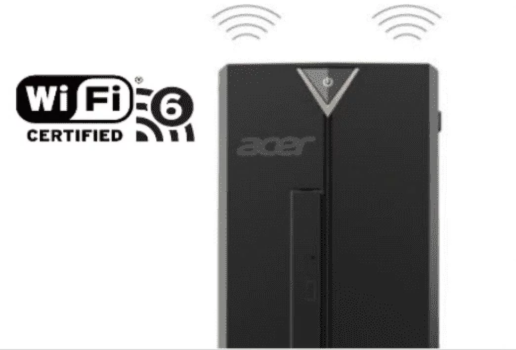 Acer Aspire Desktop, 10th Gen Intel Core i3-10105 4-Core Processor, Intel UHD Graphics 630, 8GB DDR4, 256GB NVMe M.2 SSD, Black, Windows 10 Home, XC-1660G-UW92