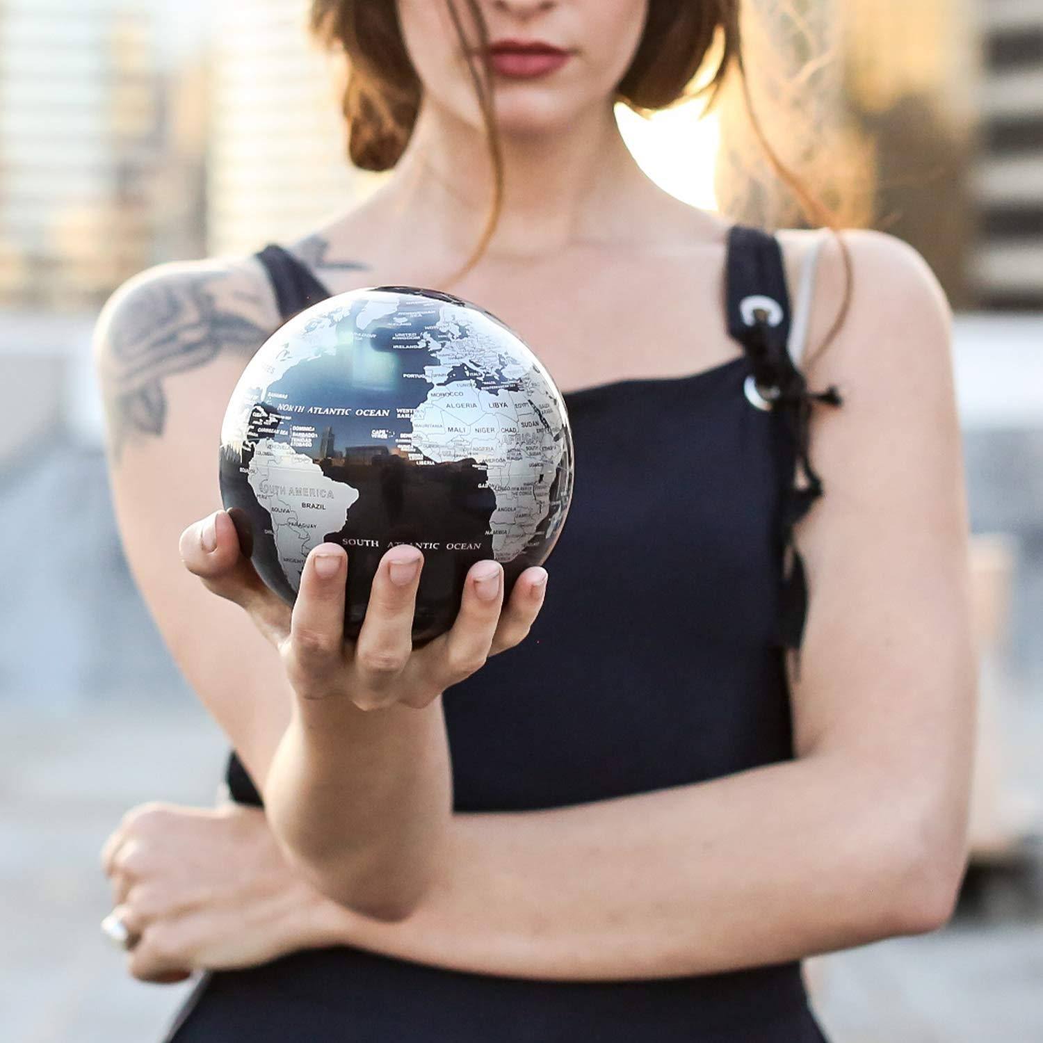 Mova 4.5x22 Revolving Globe, Black/Silver