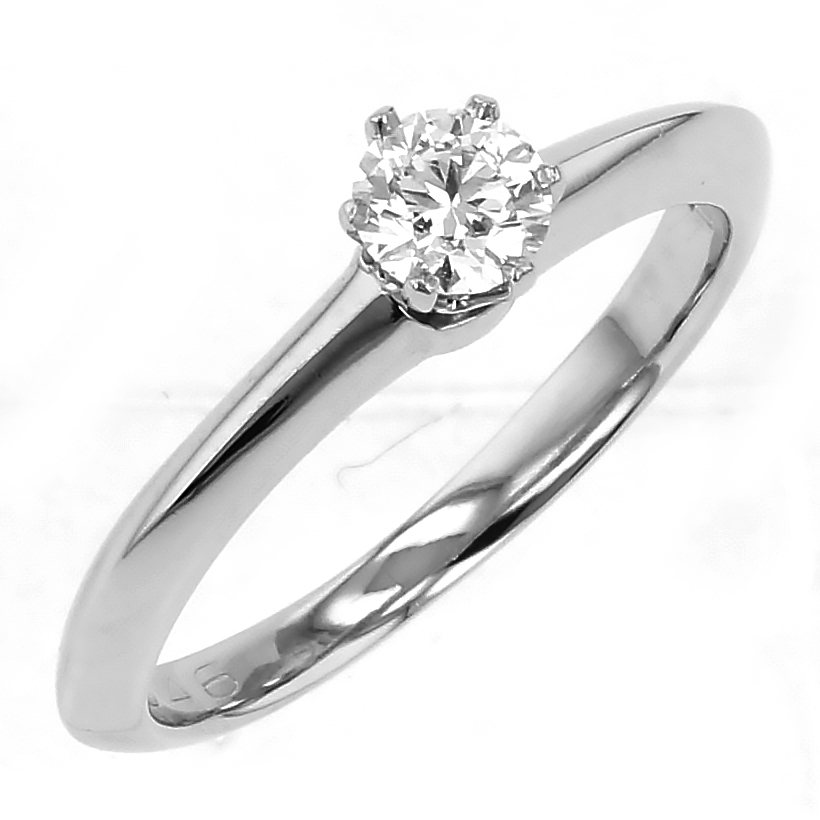 Tiffany & Co. Tiffany Platinum Diamond Ring PT950