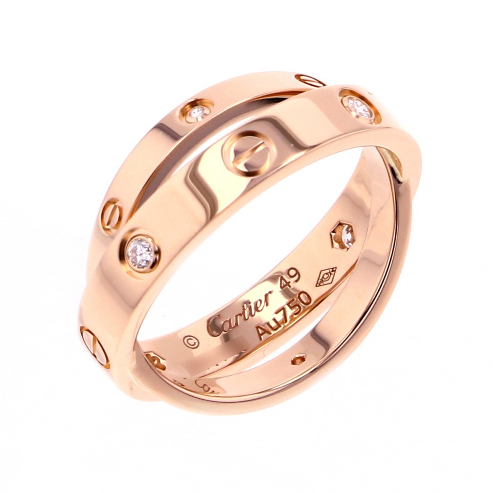 Cartier Be Love #49 Ring 18K Rose Gold Diamond