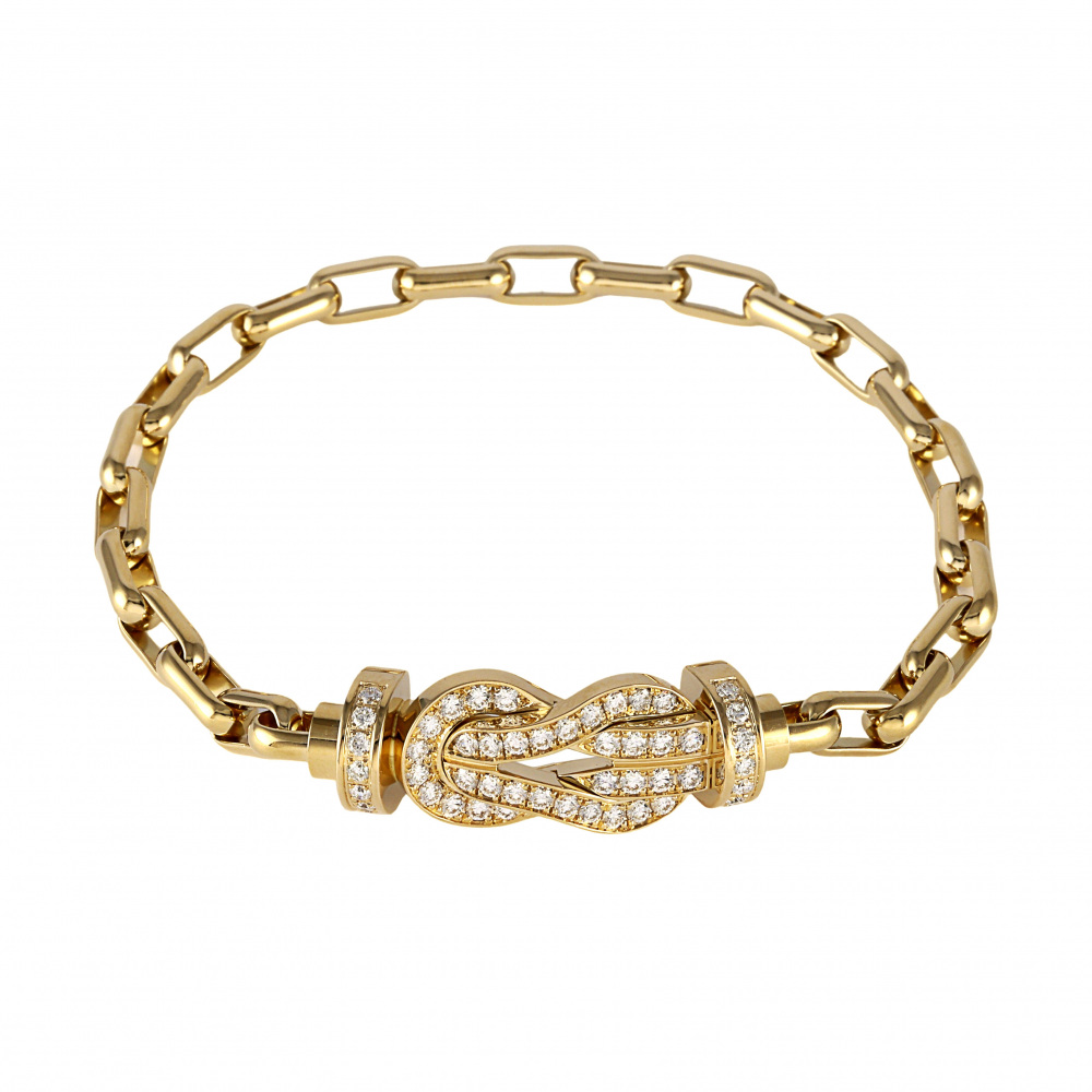 FRED Chance Amphini Bracelet 18K Yellow Gold Diamond 0B0101-6B0351