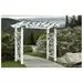 Vita 88″ x 32″ x 86.5″ Fairfield Grande Vinyl Arbor, White, VA84231