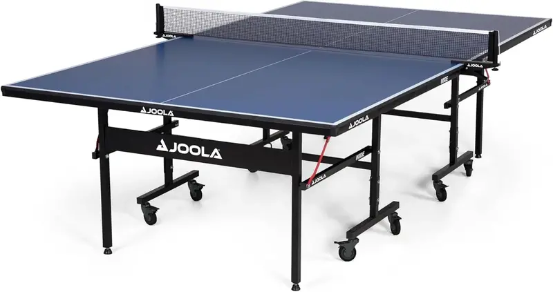 Professional-Grade MDF Indoor Ping Pong Table – Foldable, Tournament-Sized, Includes Quick-Clamp Net System & Solo Playback Mode