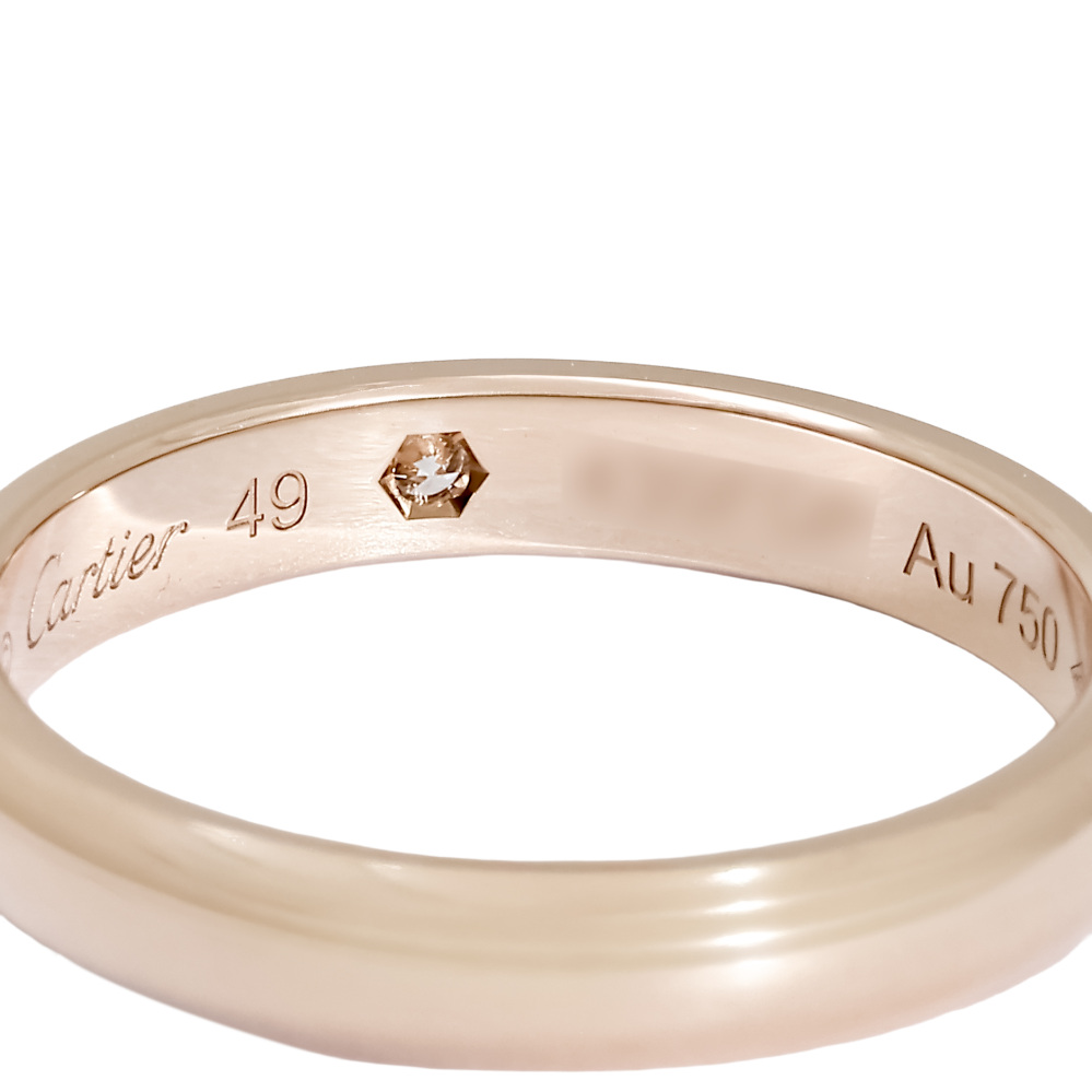 Cartier C Do Ring 18K Rose Gold Diamond B4232300