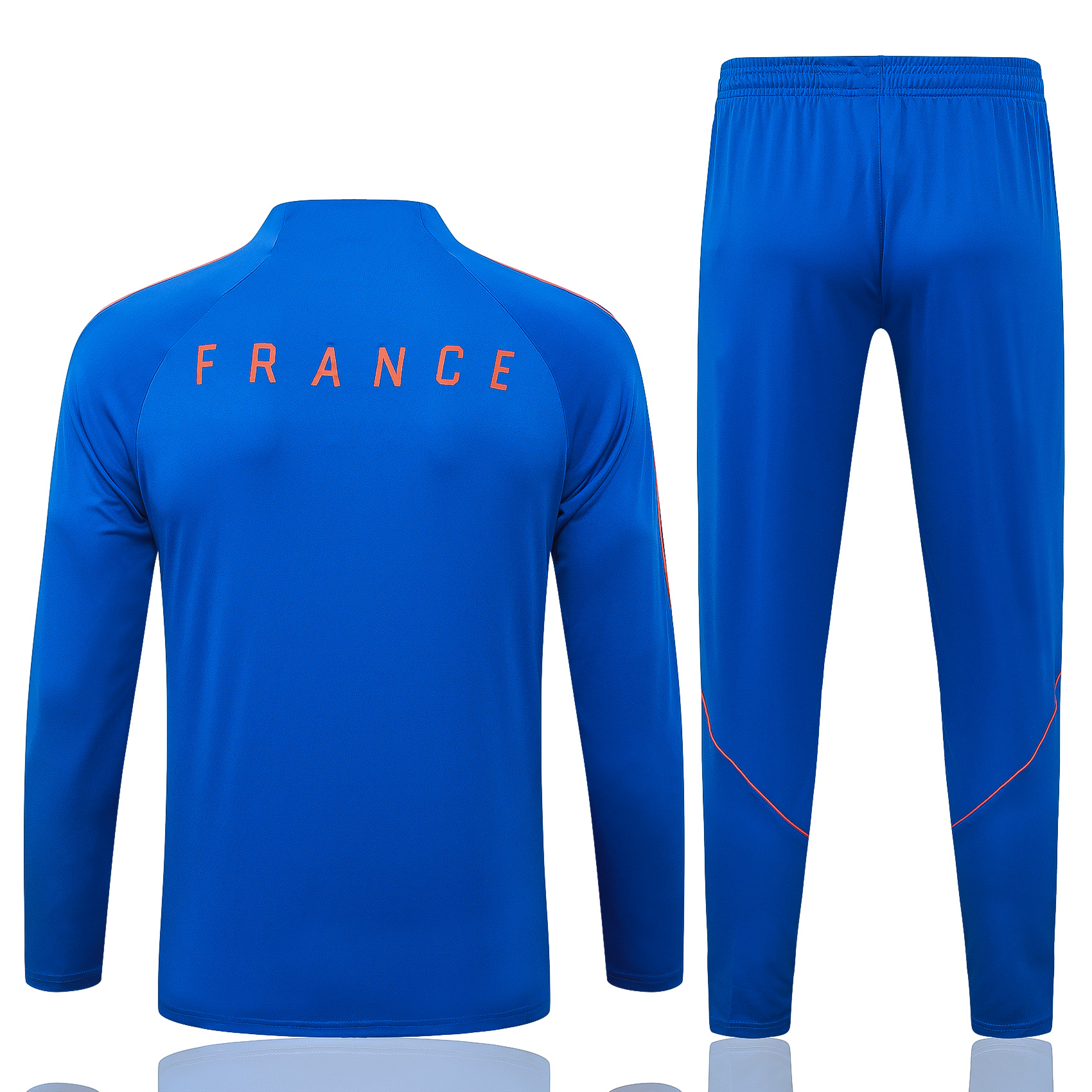 France 26/27 Half Zipper Training Suit - Blue