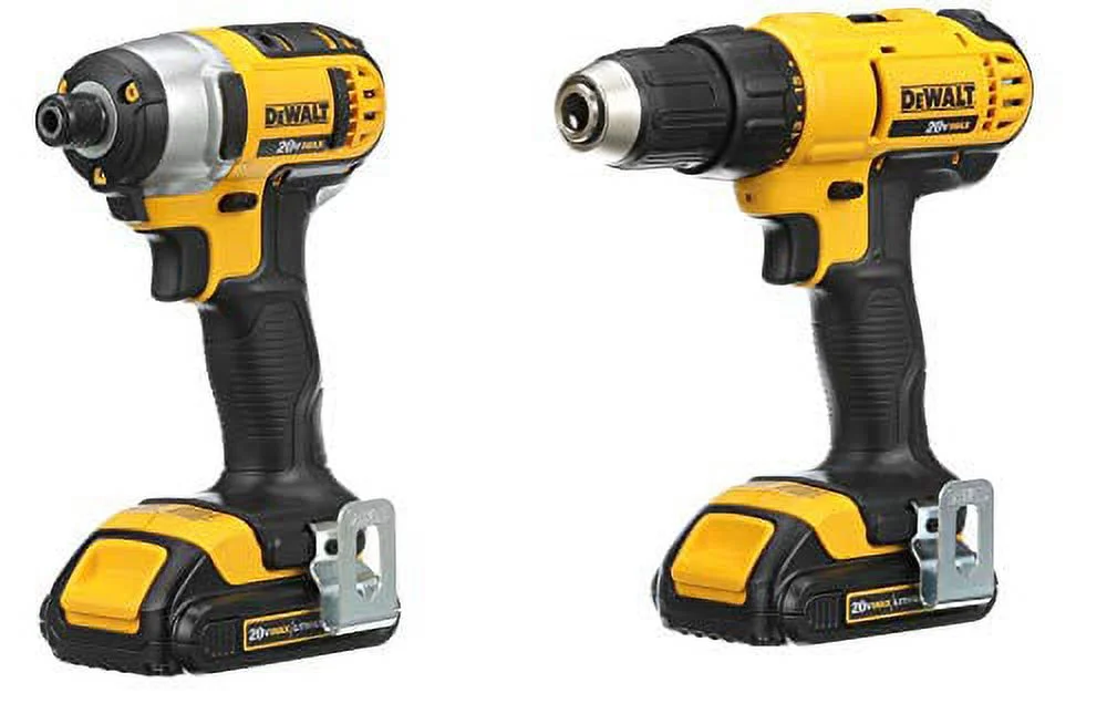 2026 DEWALT 20V MAX Cordless Drill/Impact 2 Tool Combo Kit with (2) 20V 1.3Ah Batteries, Charger, and Bag DCK240C2