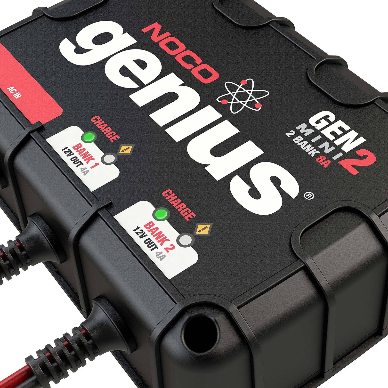 NOCO Genius Genm2 8 Amp 2-Bank Waterproof Smart On-Board Battery Charger