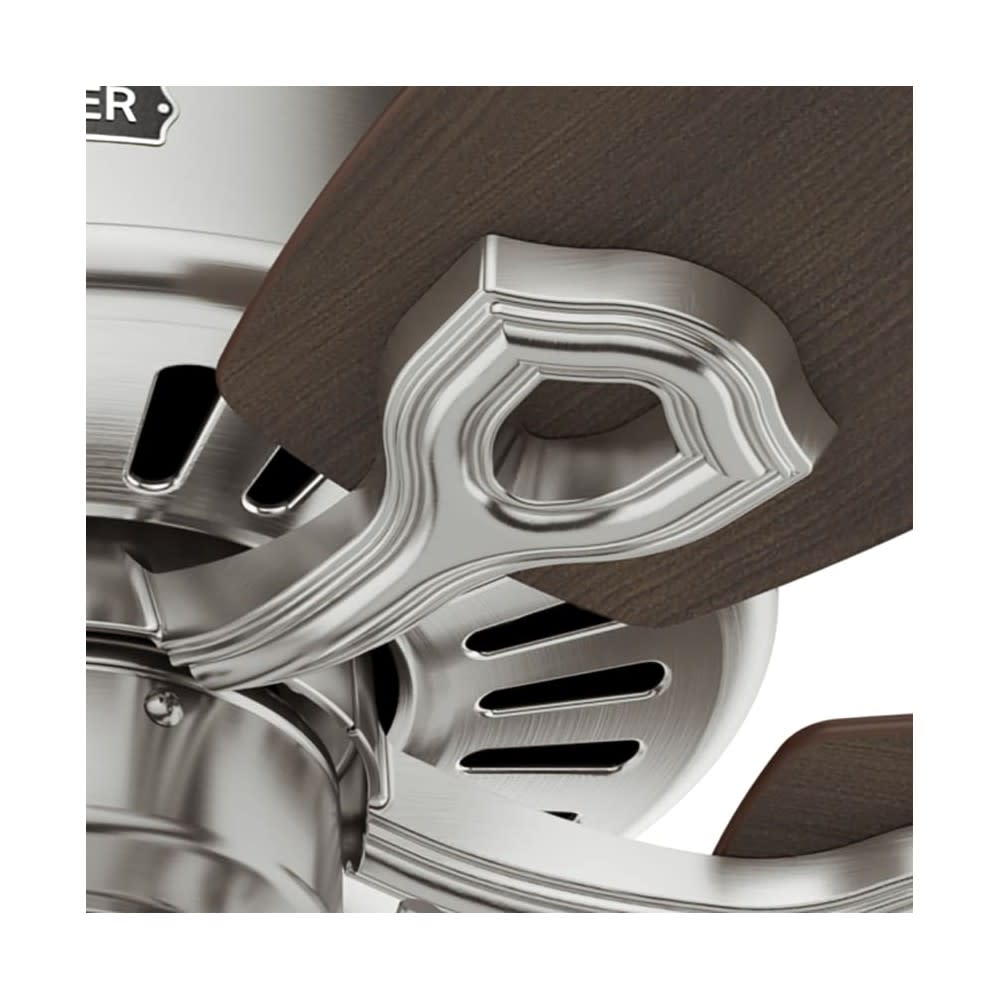 Hunter Builder Ceiling Fan 42 Brushed Nickel Brazilian Cherry;