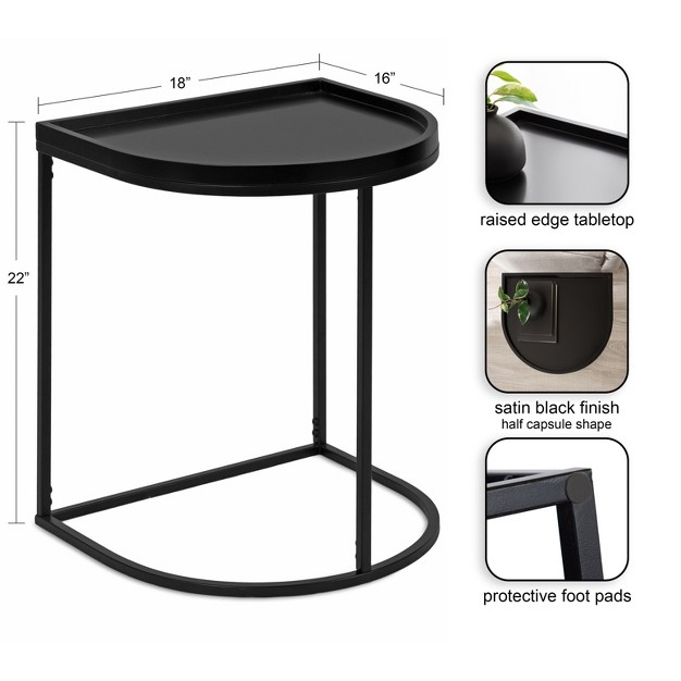 Kate And Laurel Dorrah Half circle Side Table