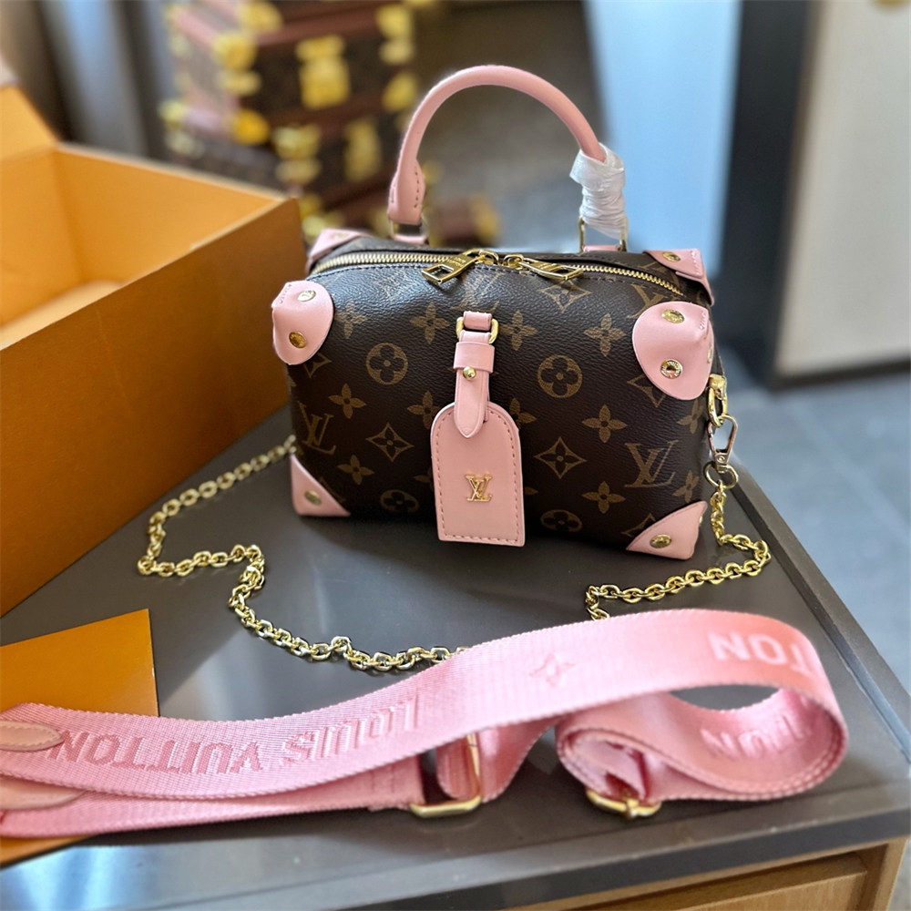 Louis Vuitton Soft Trunk Mini Monogram Pink 7.9 Inches