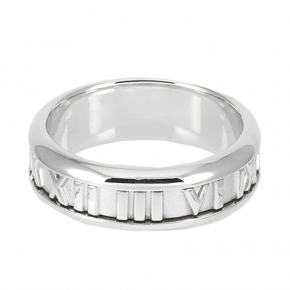 Tiffany & Co. Atlas Ring 18K White Gold