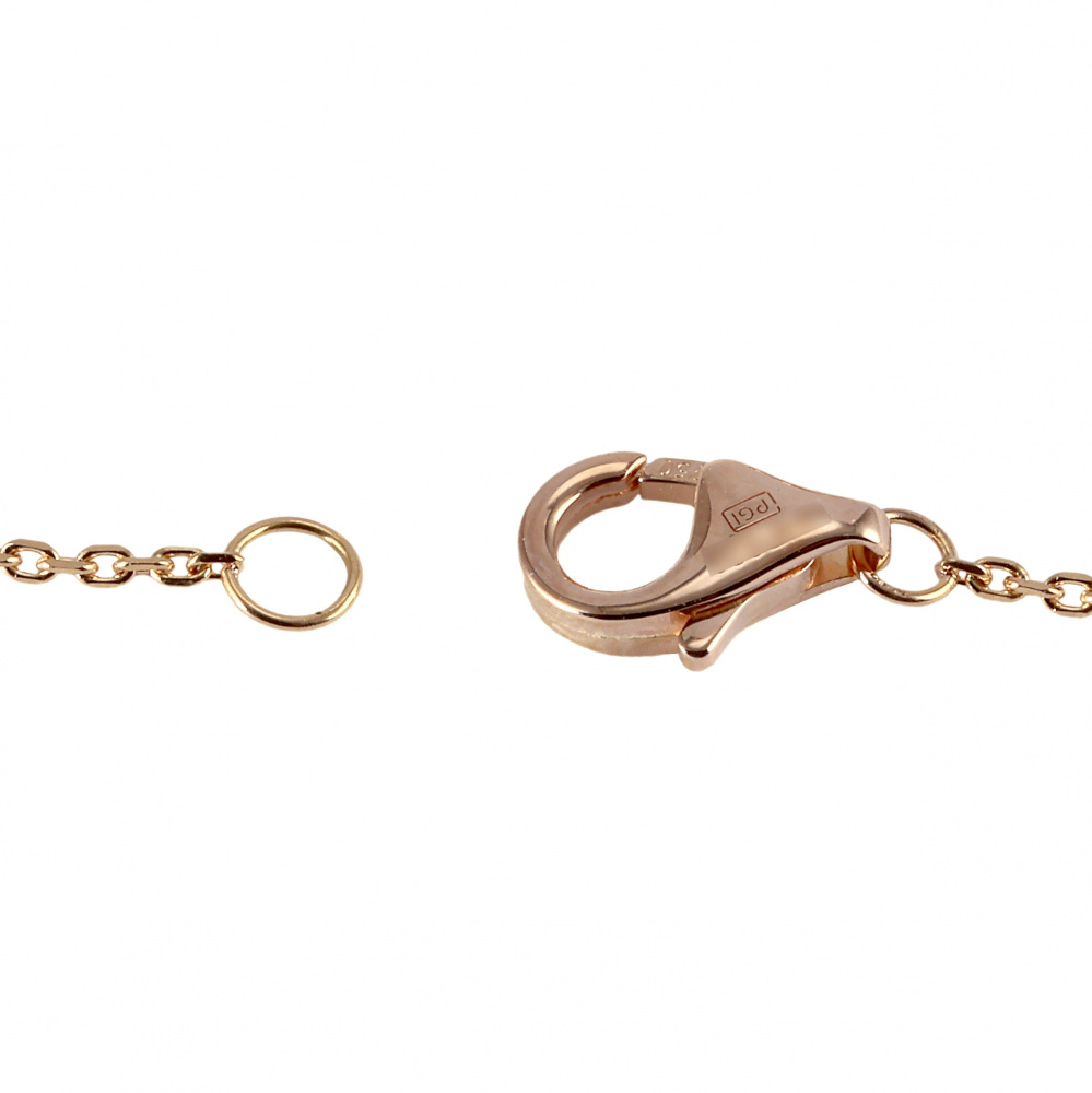 Cartier Trinity Necklace Tri-Gold Diamond B7223500