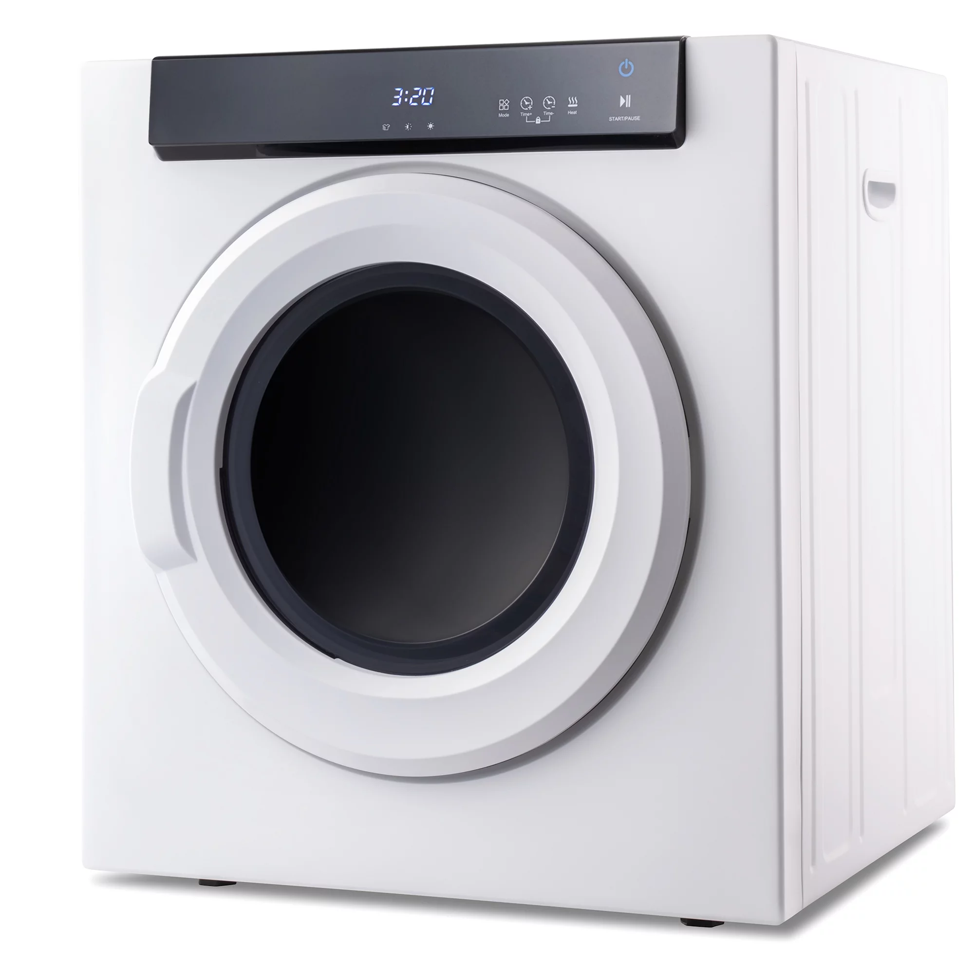 Electric Portable Clothes Dryer, Front Load Laundry Dryer with Touch Screen Pane and Stainless Steel Tub for Apartments, Dormitry and RVs