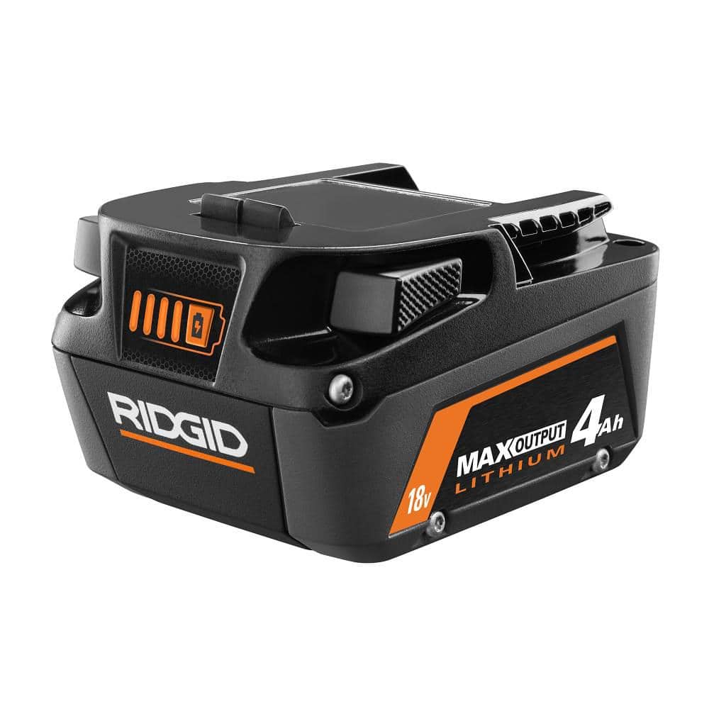 Ridgid 18V Lithium-Ion MAX Output (2) 4.0 Ah Batteries and Charger Kit AC9540-AC840040