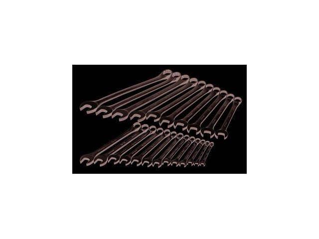 SK Hand Tools 86225 23-Piece 12 Point SuperKrome Metric Combination Wrench Set