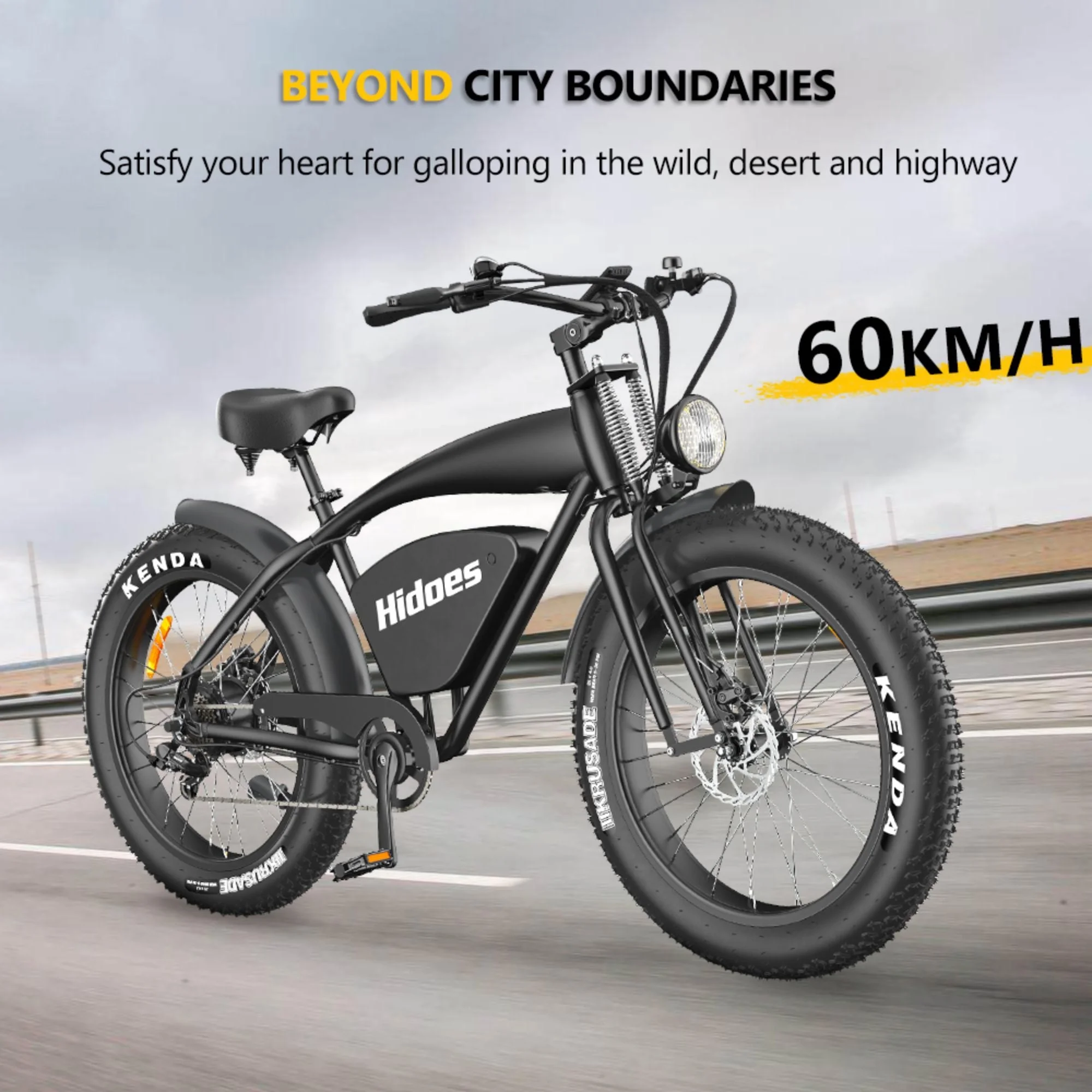 Hidoes Adult Electric Mountain Bikes Set of 2, 2 Pack 26