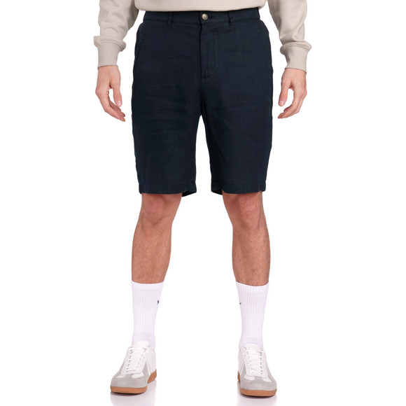 Jonas Nielsen Herren Leinen-Shorts in Unifarben