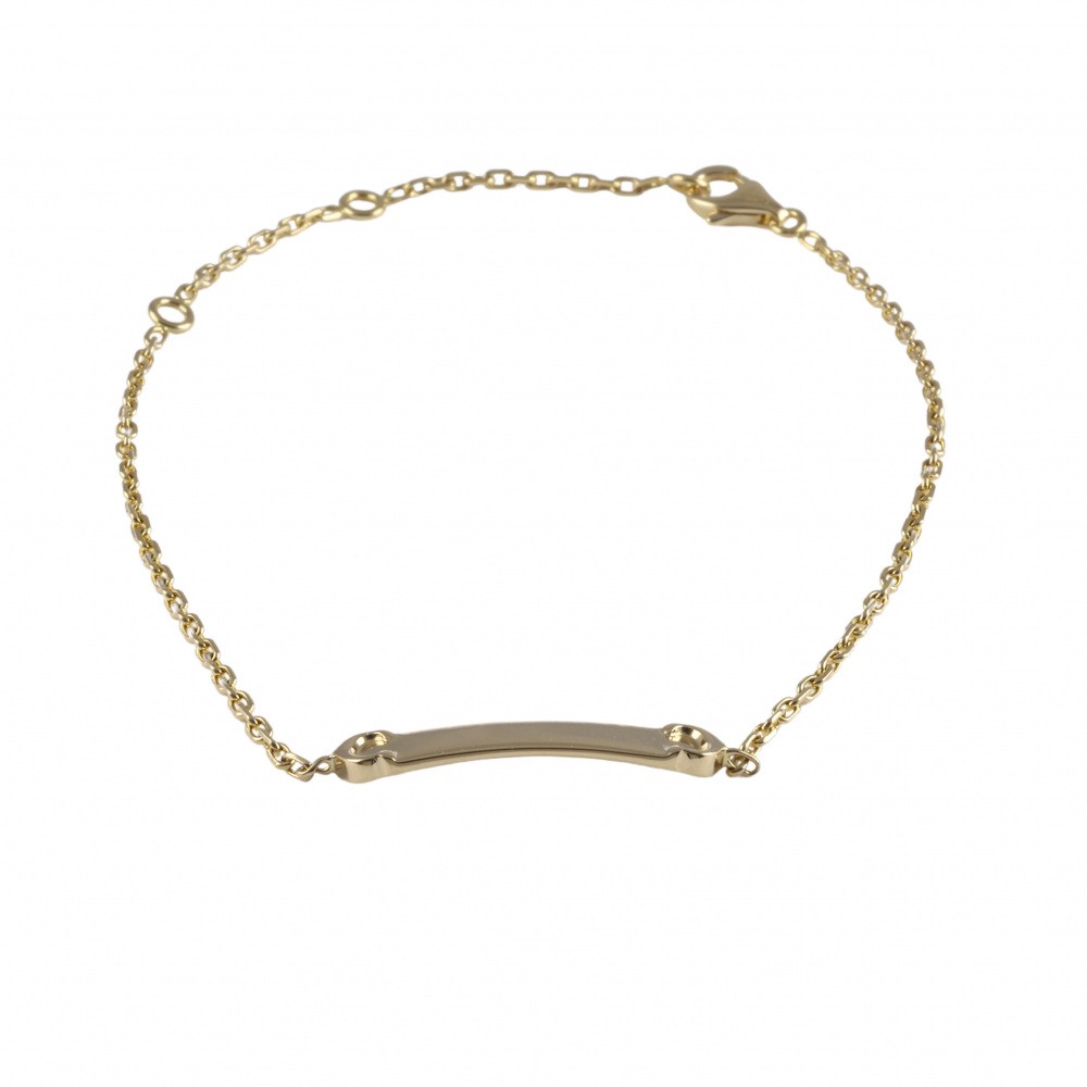Cartier 2C Identity Bracelet 18K Yellow Gold