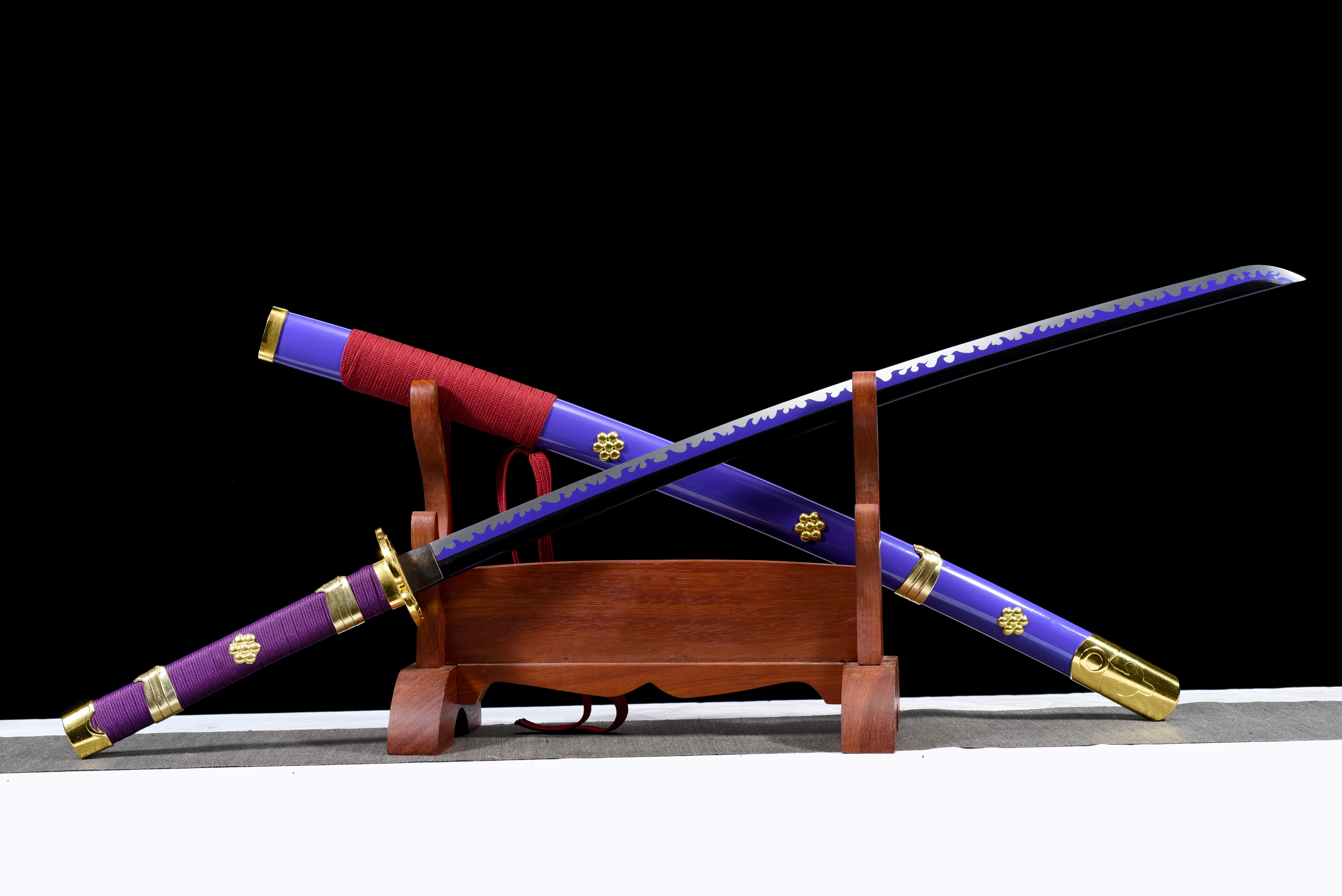 Purple Enma Katana – One Piece, High-Carbon Steel, Full Tang