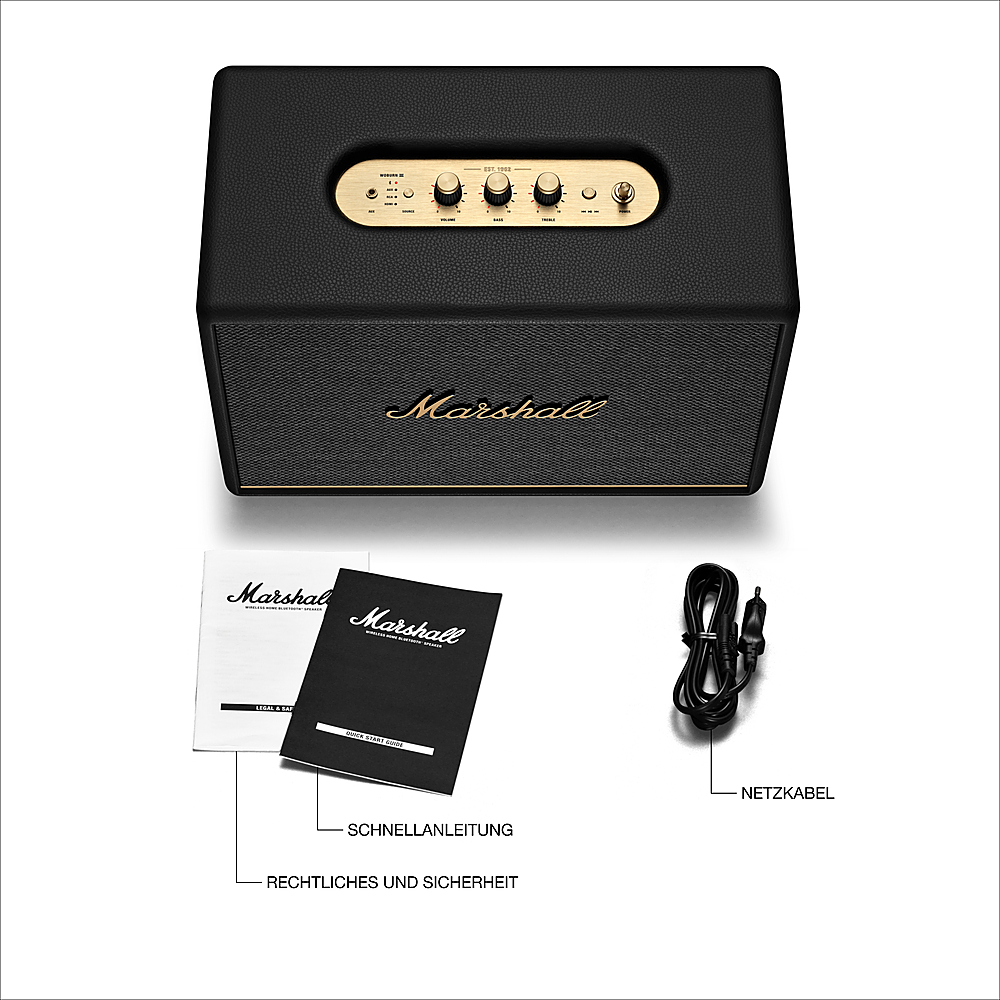 Marshall - Woburn III Bluetooth Speaker - Black