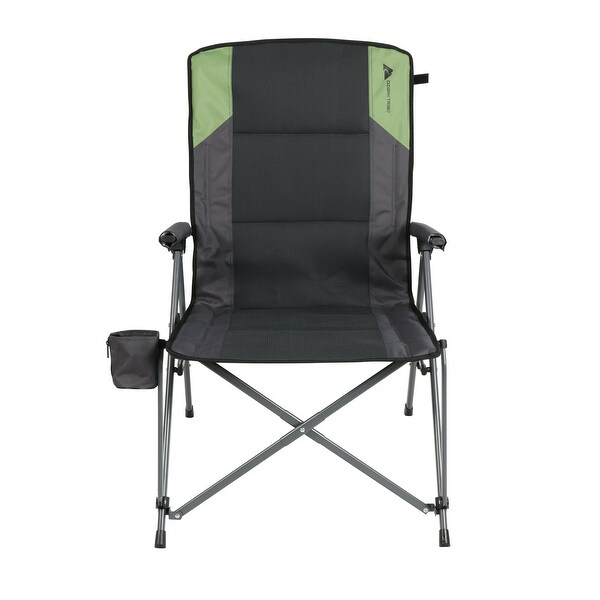High Back Hard Arm Camping Chair,Gray