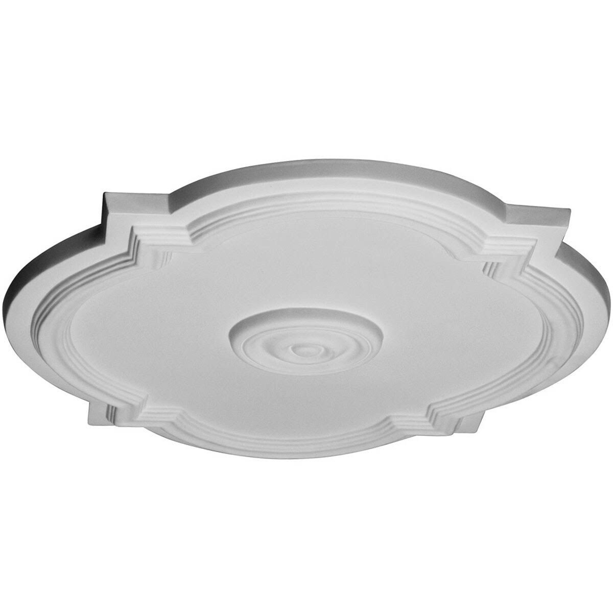 21 1/4x22W x 17 3/8x22H x 1x22P Waltz Ceiling Medallion (Fits Canopies Up to 4 1/2x22), Hand-Painted Polished Copper