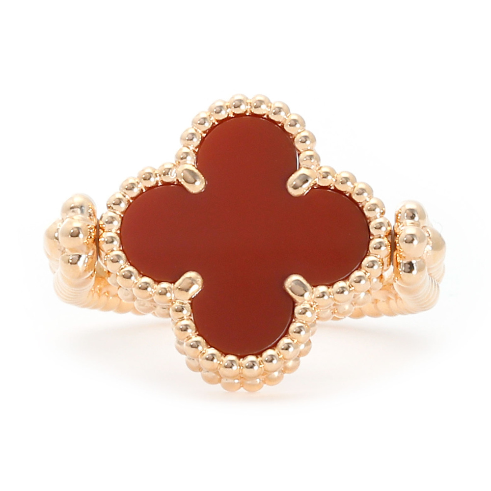 Van Cleef & Arpels Vintage Alhambra Reversible Ring 18K Rose Gold VCARP7U500