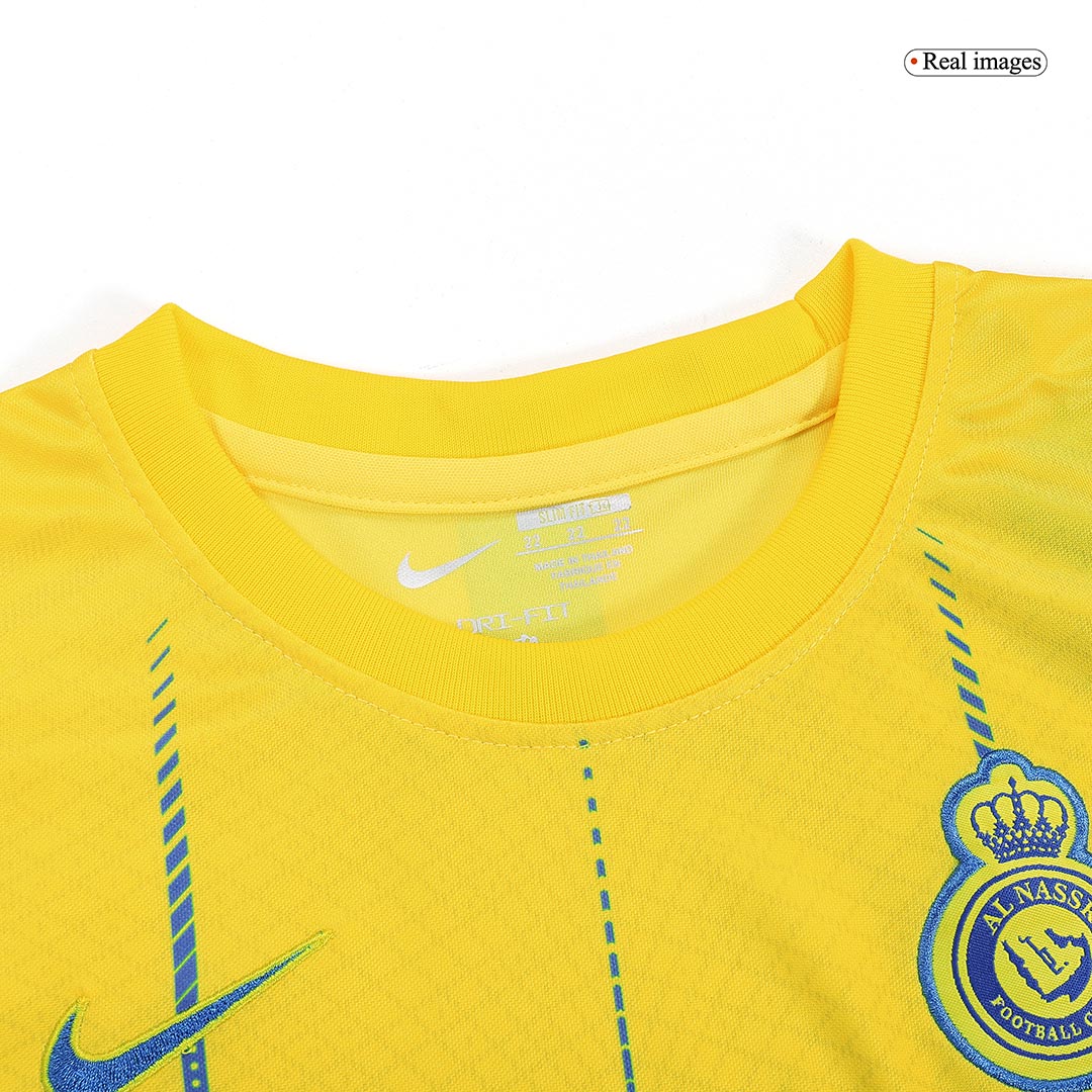 Al Nassr Home Kids Soccer Jerseys Full Kit 2023/24