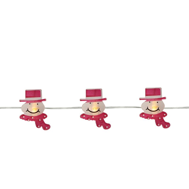 Northlight LED Snowman Micro Fairy Christmas Lights - White - 6' Silver Wire - 20ct
