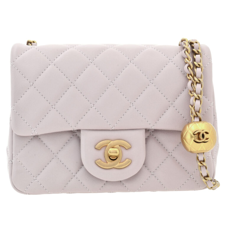 Chanel Quilted Mini Flap Bag Cream 18Cm/7in