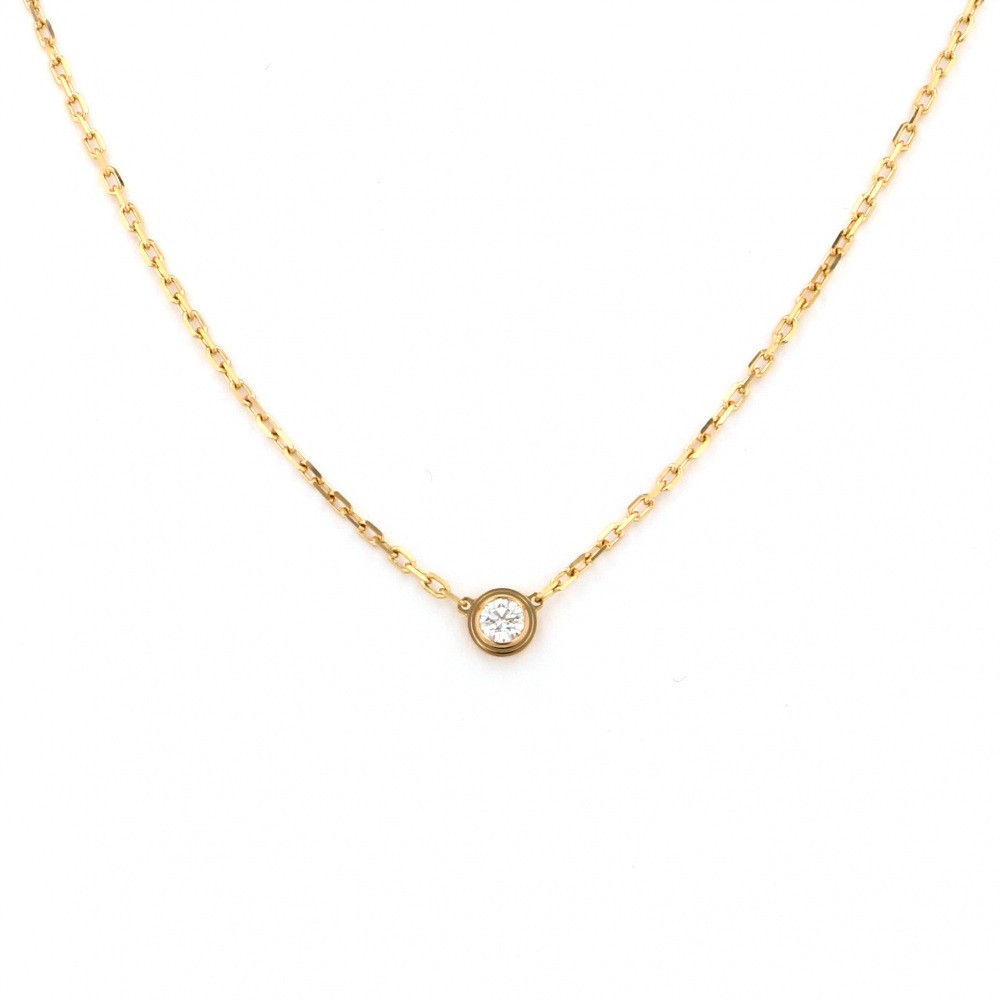 Cartier Damour (diamant Leger) Sm Necklace 18K Rose Gold Diamond