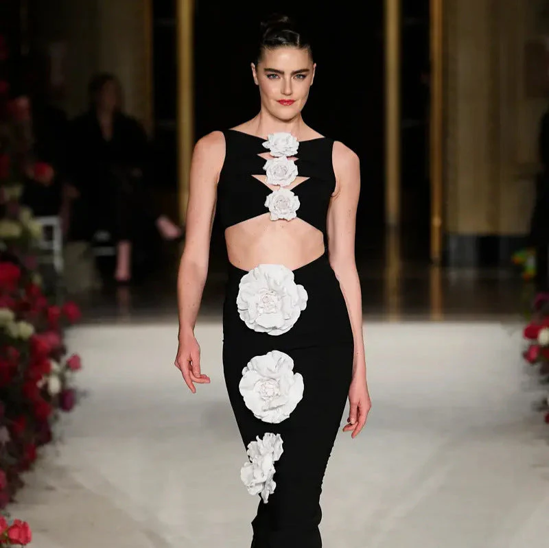 Cutout Maxi Dress | Elegant Bodycon GownClistos