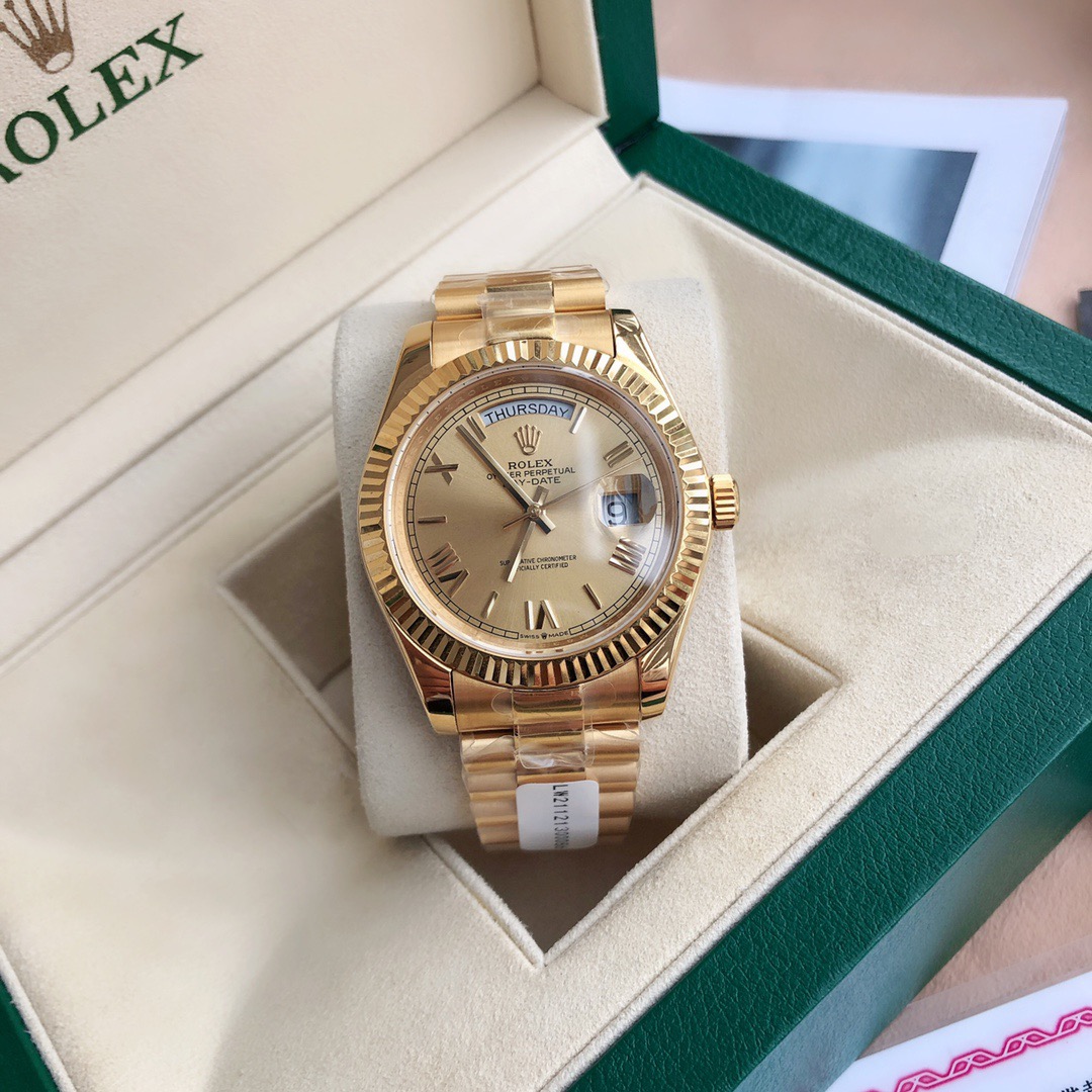 Rolex here comes a truly genuine gold watch
