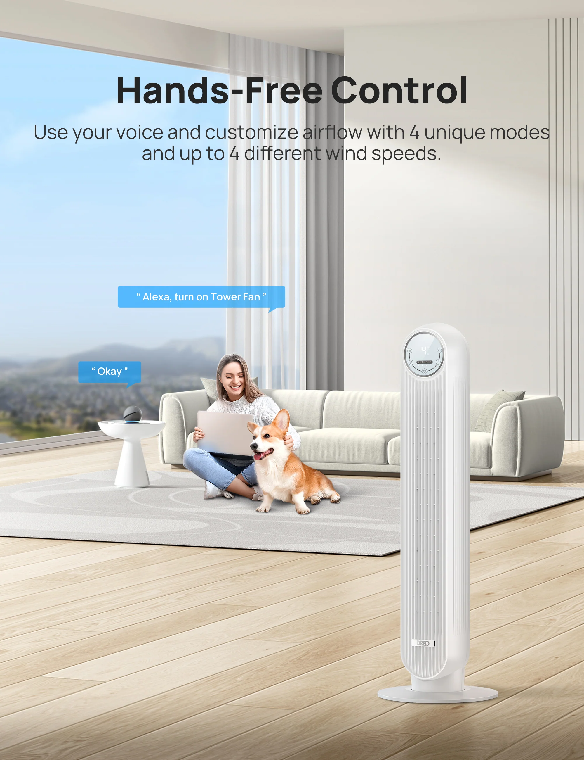 Smart Tower Fan Nomad One S 24ft/s