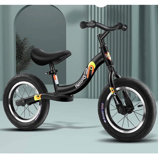 Kids Bike BMX Bike for Kids Boys Girls Bicycle Balance Bike,No Pedal Bike Kids Children’s Bike Training Bicycle for 2-6 Years Old 12 Inch (Color: Black)