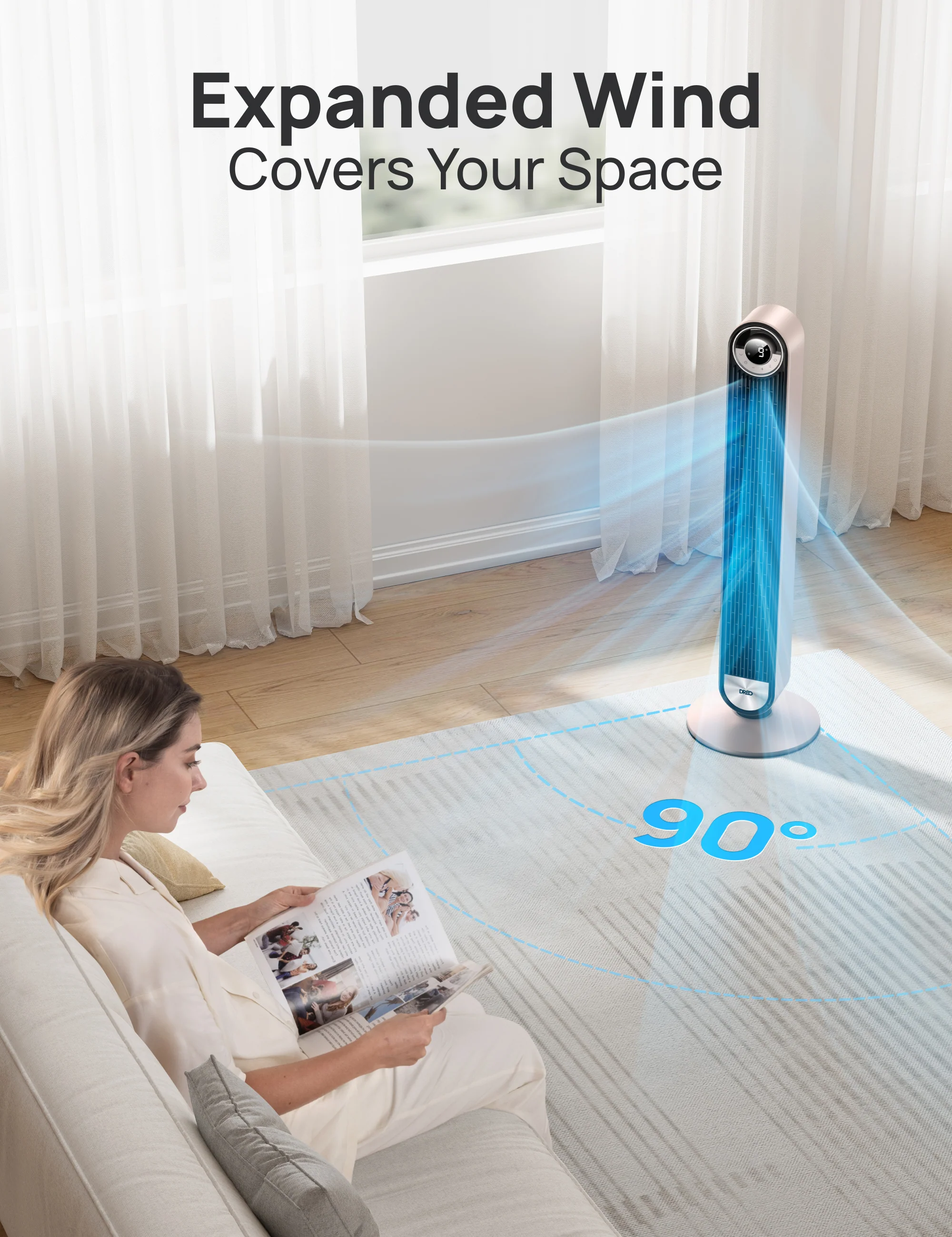 Smart Tower Fan Cruiser Pro T2S 26ft/s