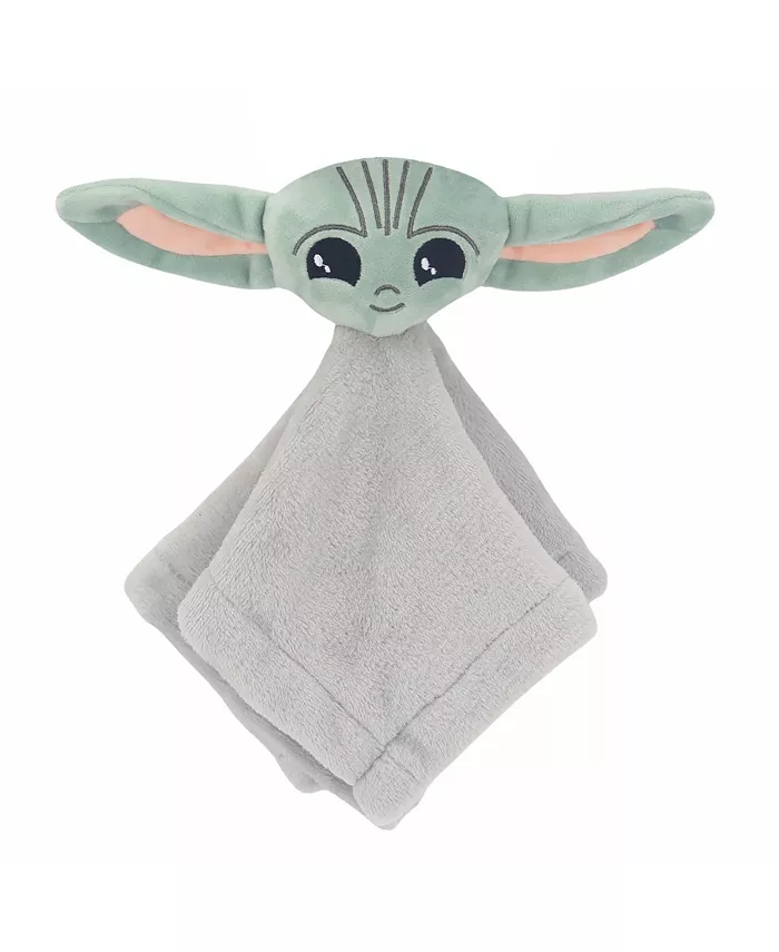 Lambs and Ivy Star Wars The Child Baby Yoda Security Blanket Door Pillow Gift Set