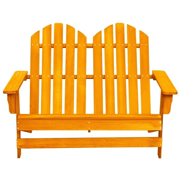 vidaXL 2Seater Patio Adirondack Chair Solid Wood Fir