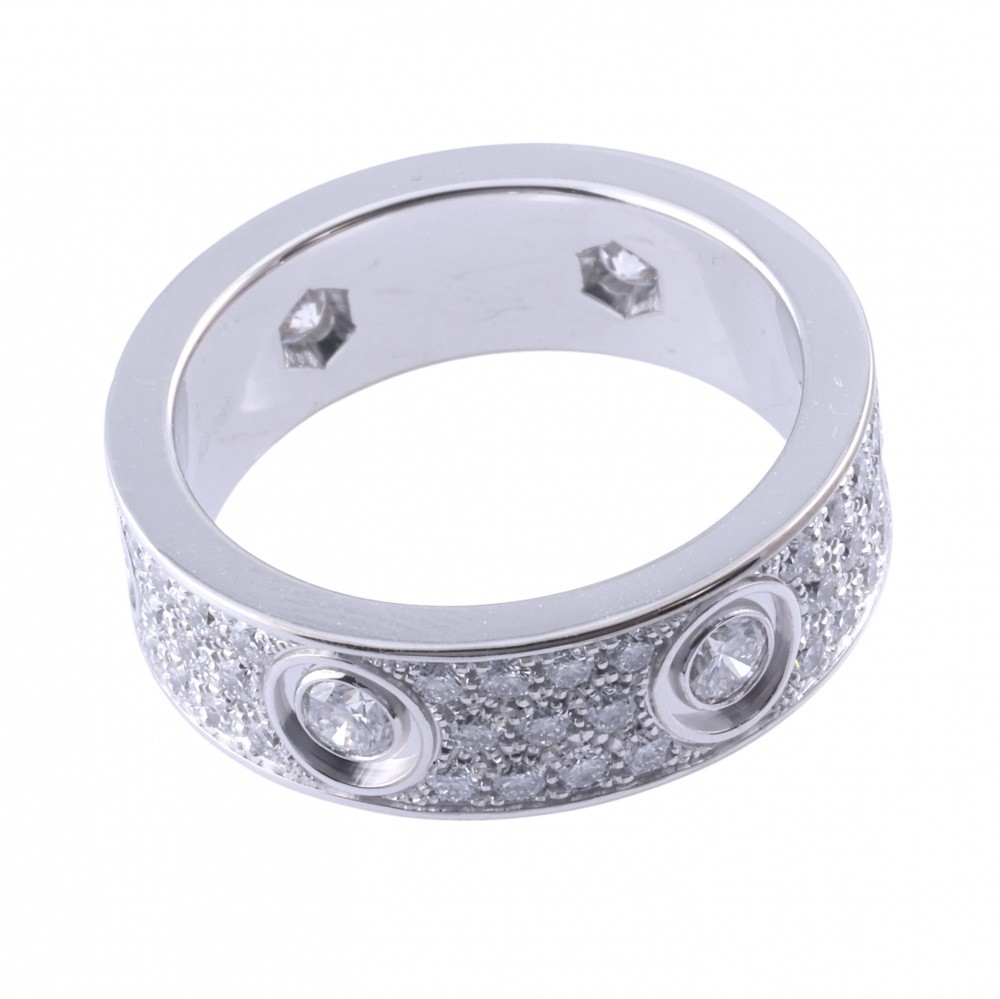 Cartier Love Ring 18K White Gold Diamond N4210400