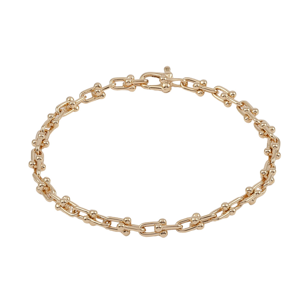 Tiffany & Co. Hardware Microlink Bracelet 18K Rose Gold 60423466
