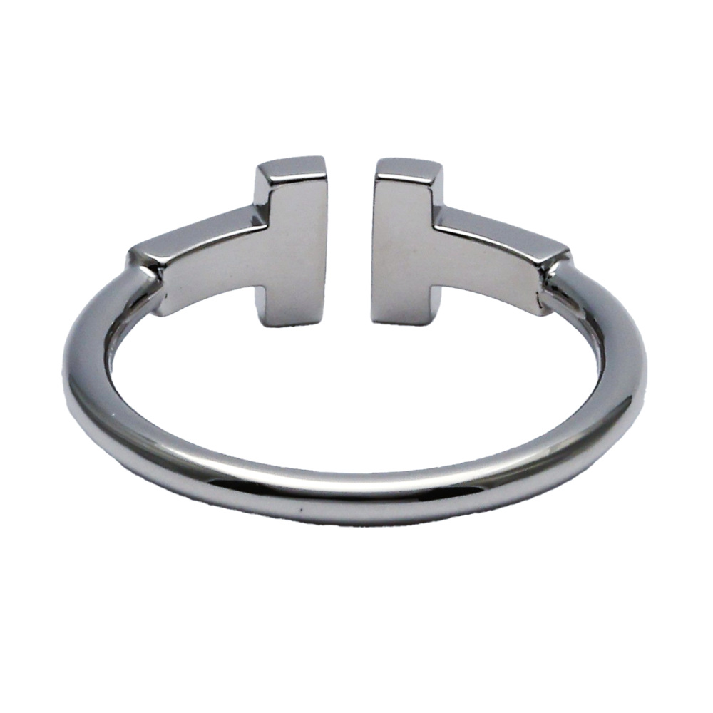 Tiffany & Co. Tiffany T Wire Ring 18K White Gold Diamond 60147232