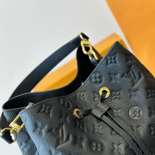 Louis Vuitton Néonoé Mm Monogram Empreinte Black 10.2 Inches M45256