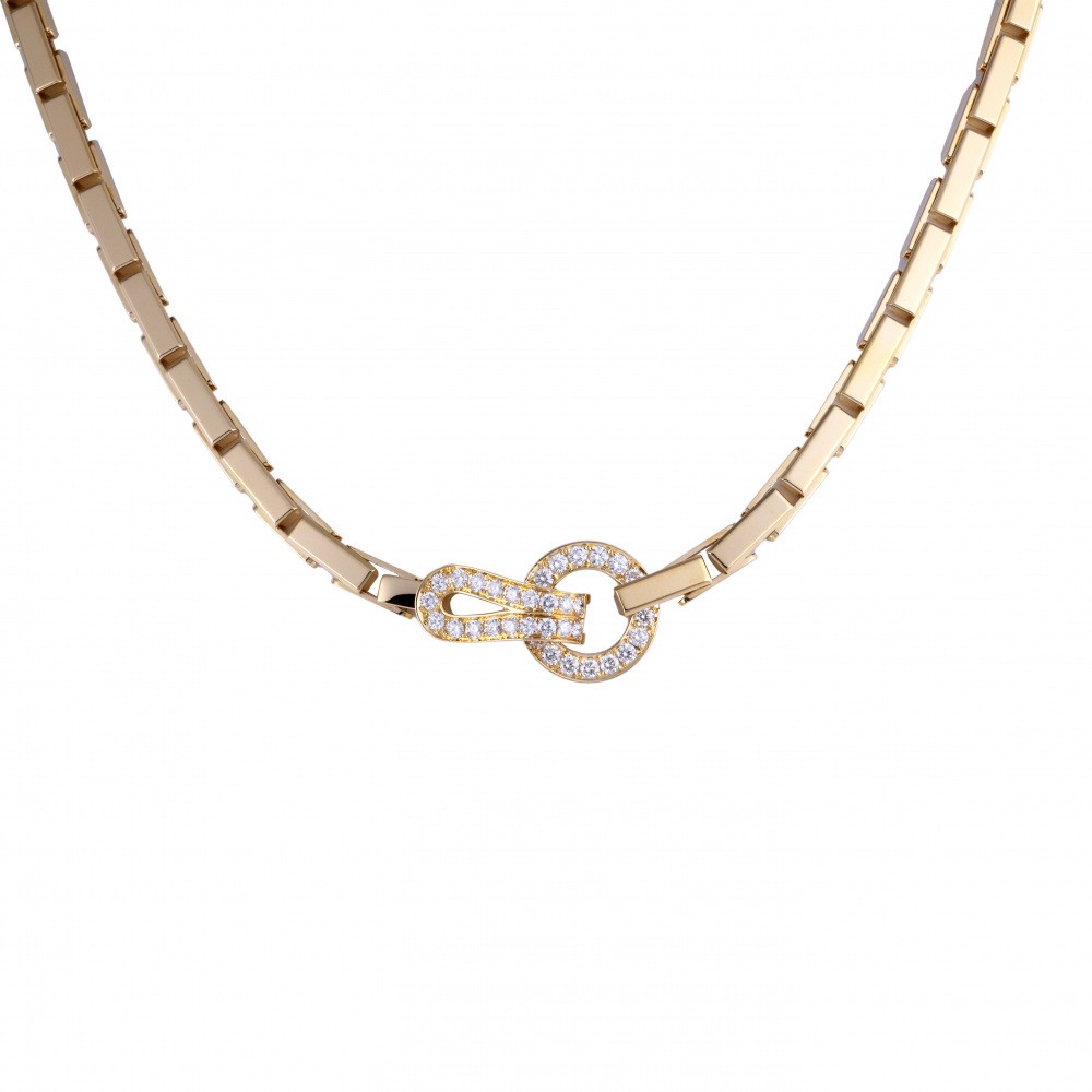 Cartier Agraf Necklace 18K Yellow Gold Diamond N7023400