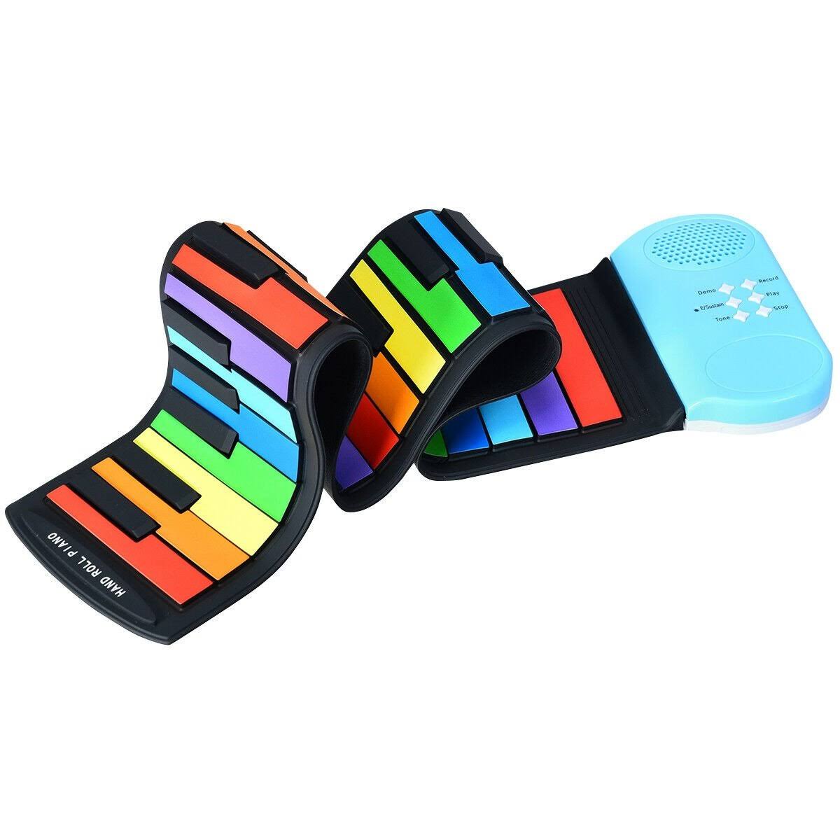 49-Key Roll-Up Piano with Support Earphone