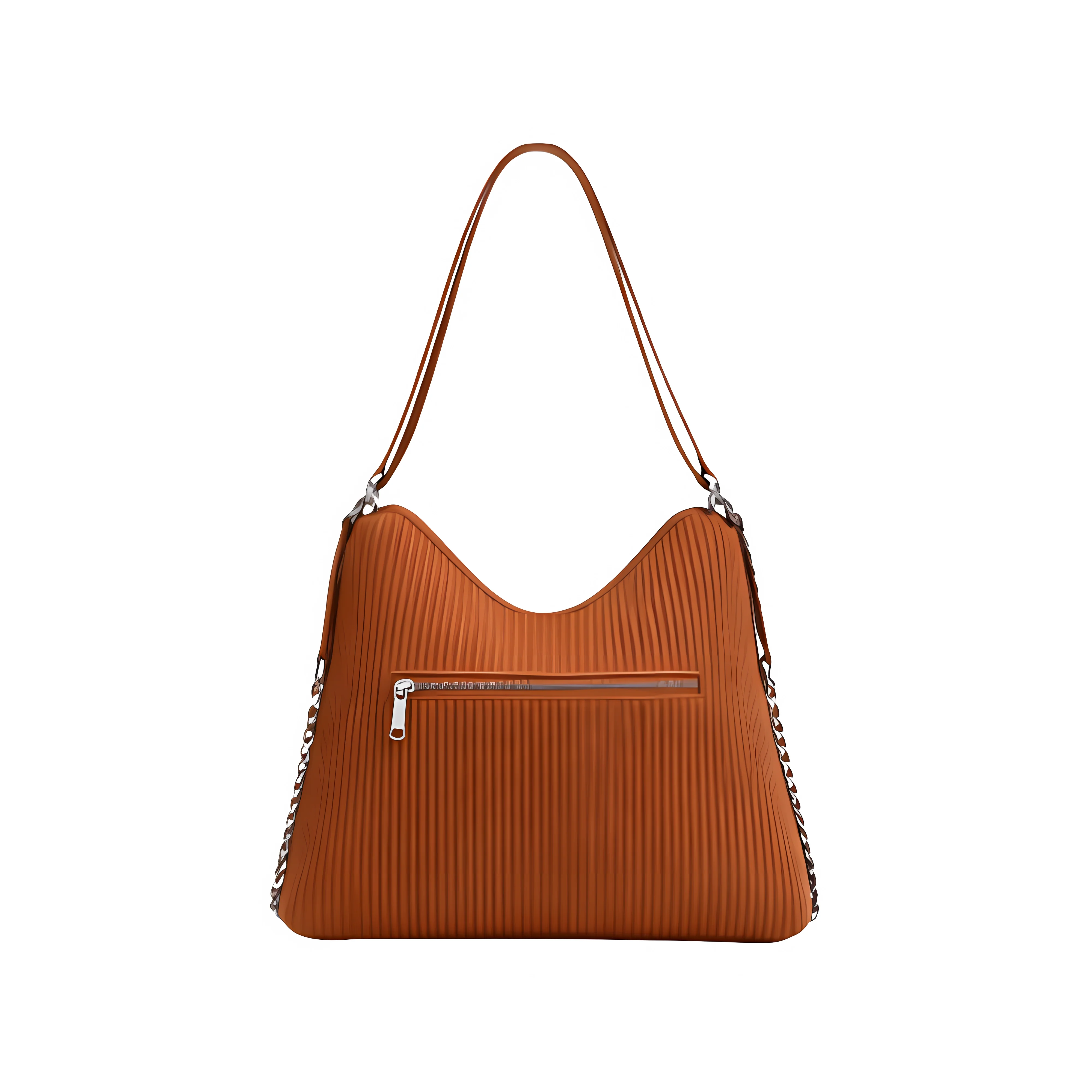 Chanel Bag | Maxi Hobo Brown Shiny Lambskin