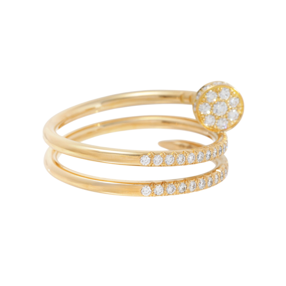 Cartier Juste un Clou Ring 18K Yellow Gold Diamond B4211900