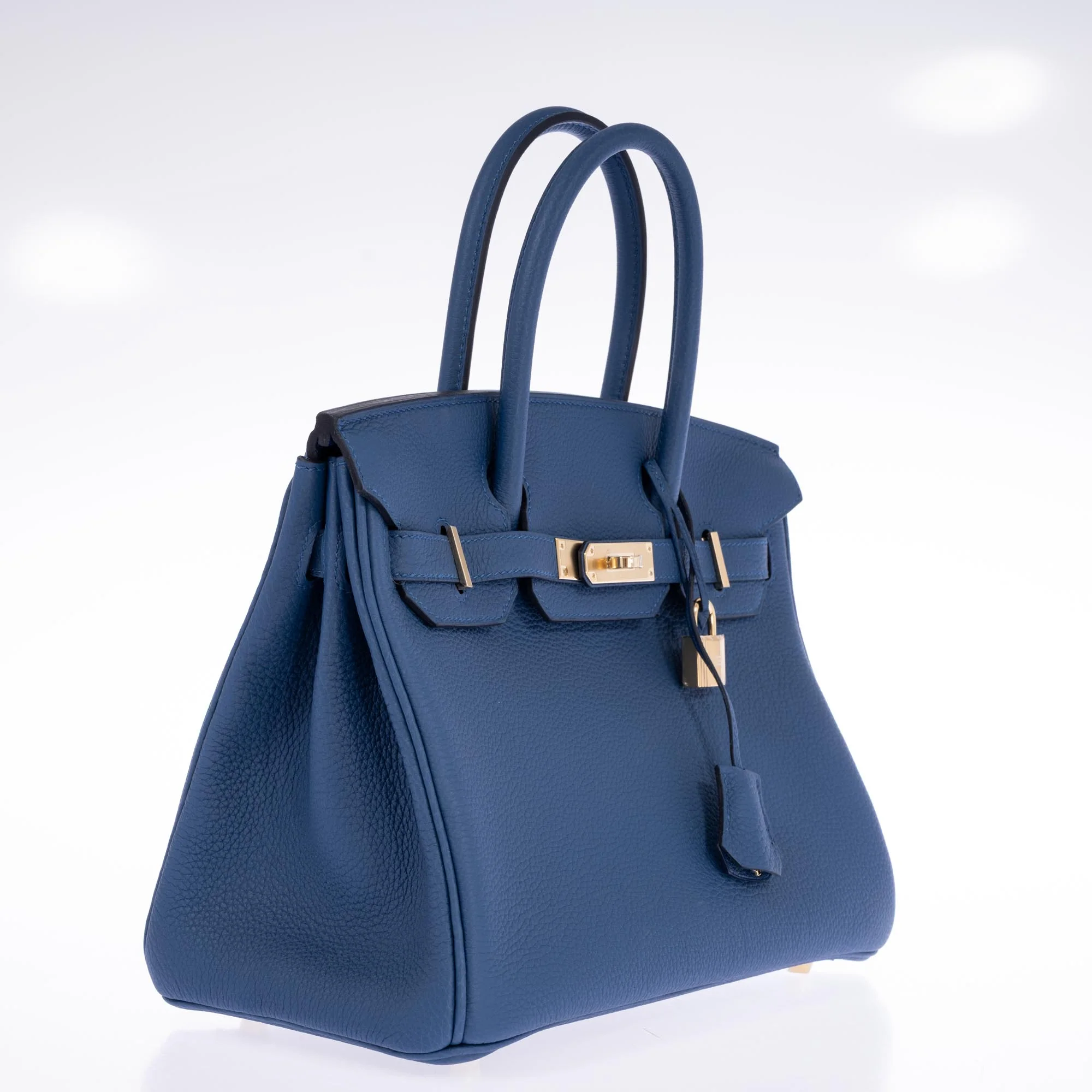 Hermès Birkin 30 Bleu Tie Togo Permabrass Hardware